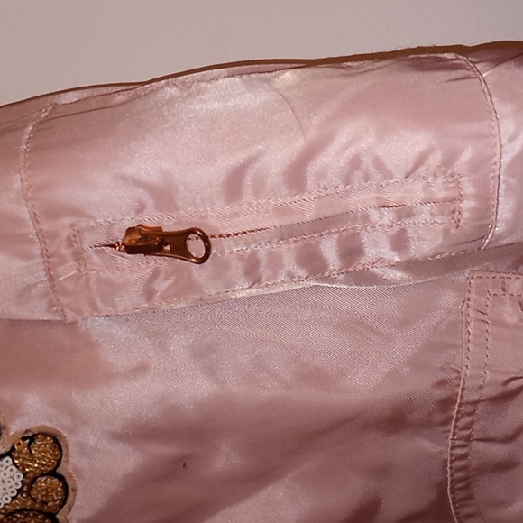 C&C California Girl's Baseball Jacket w/Sequin Patches Size 12 - Picture 3 of 10